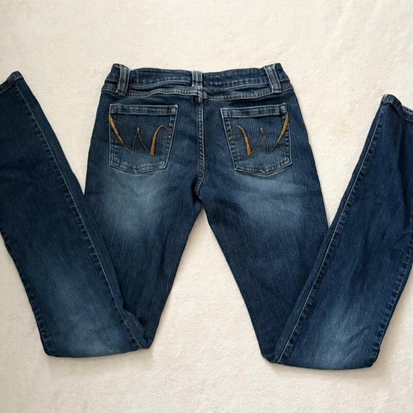 Low rise navy blue flare jeans - Picture 2 of 5